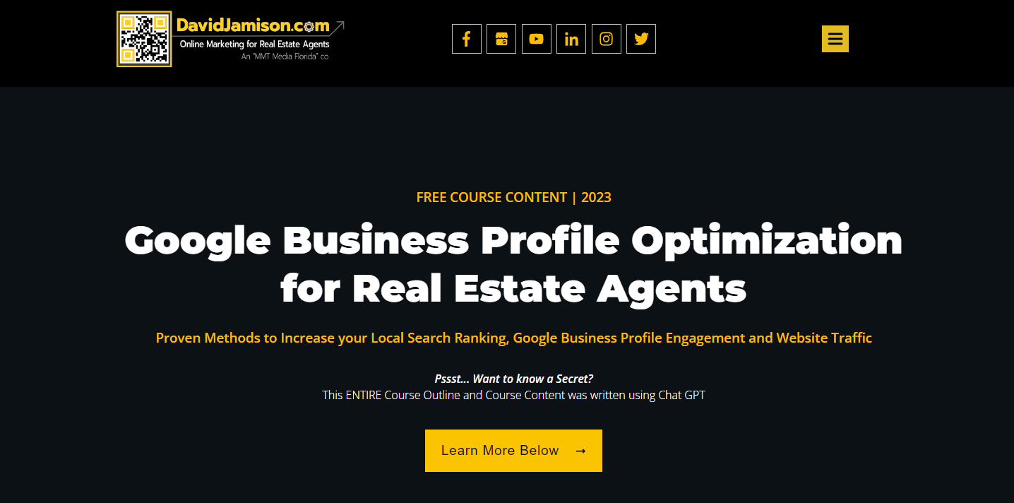 Google Business Profile Optimization for Real Estate Agents 2023